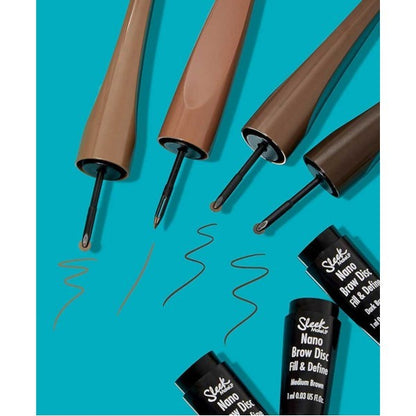 Sleek Make Up Nano Brow Disc Fill And Define Medium Brown