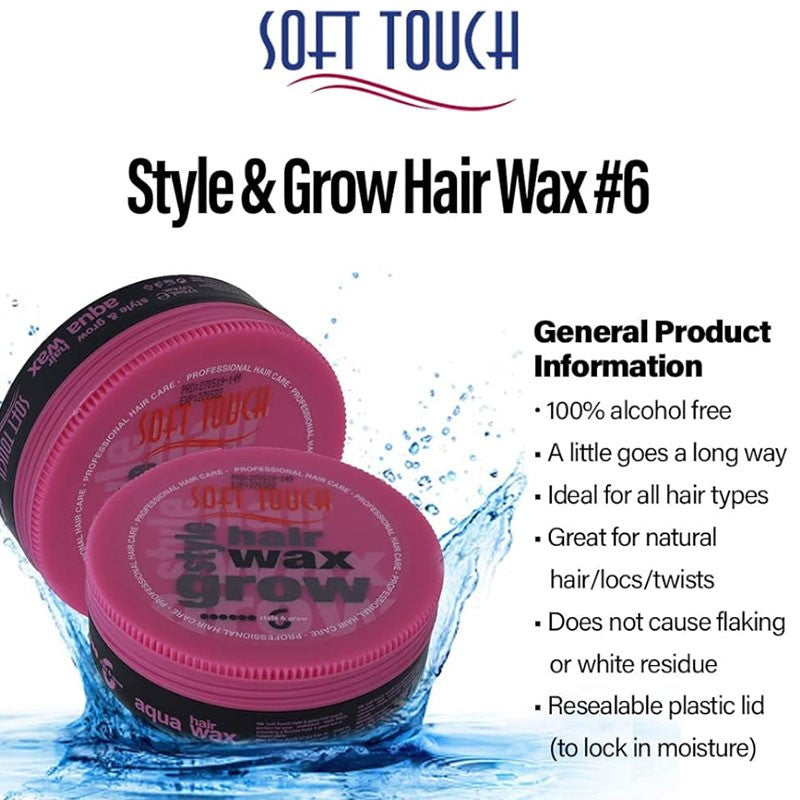 Soft Touch Style And Grow Aqua 6 Hair Wax