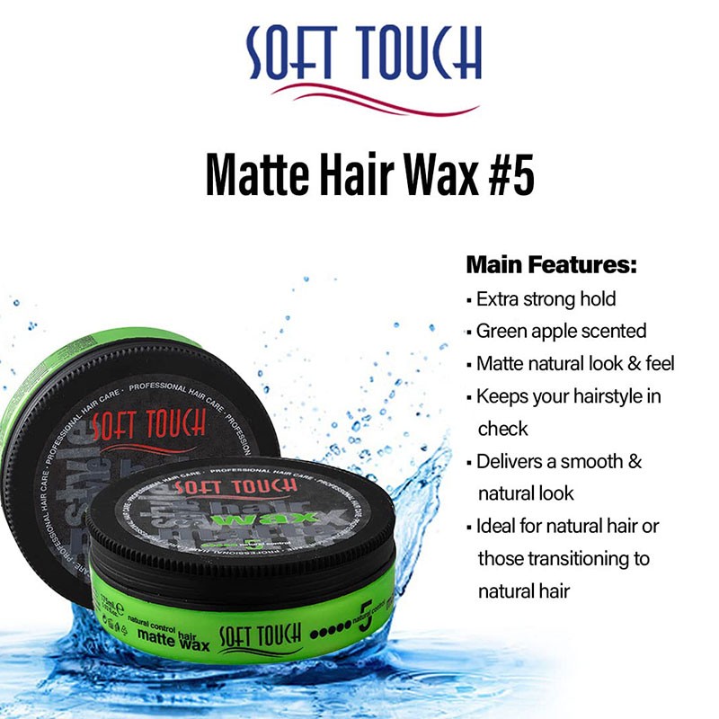 Soft Touch Natural Control Matte 5 Hair Wax