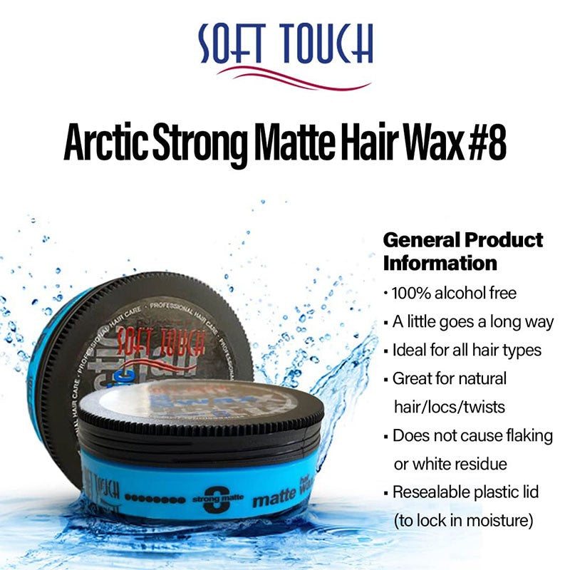Soft Touch Arctic Strong Matte 8 Hair Wax