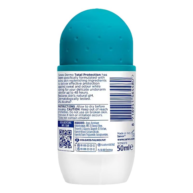 Sanex Dermo Total Protection Deodorant Roll On