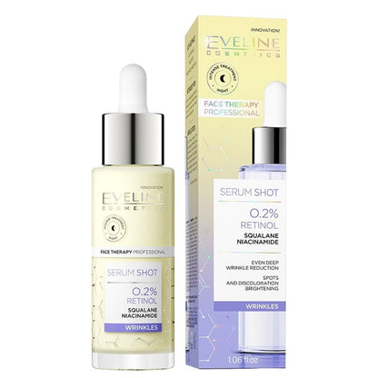 Eveline Serum Shot 0.2% retinol treatment for face, neck and neckline