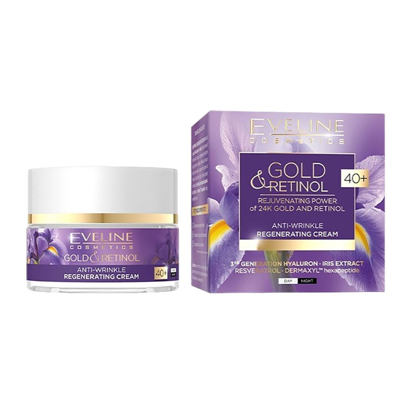 Eveline Gold Retinol Anti Wrinkle Regenerating Cream 40 Plus