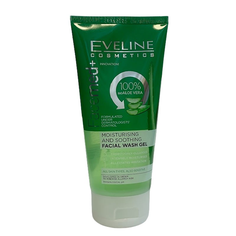 Eveline Facemed Aloe Vera Moisturising Soothing Facial Wash Gel