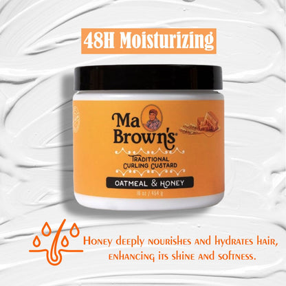 Traditional Curling Custard With Oatmeal And Honey