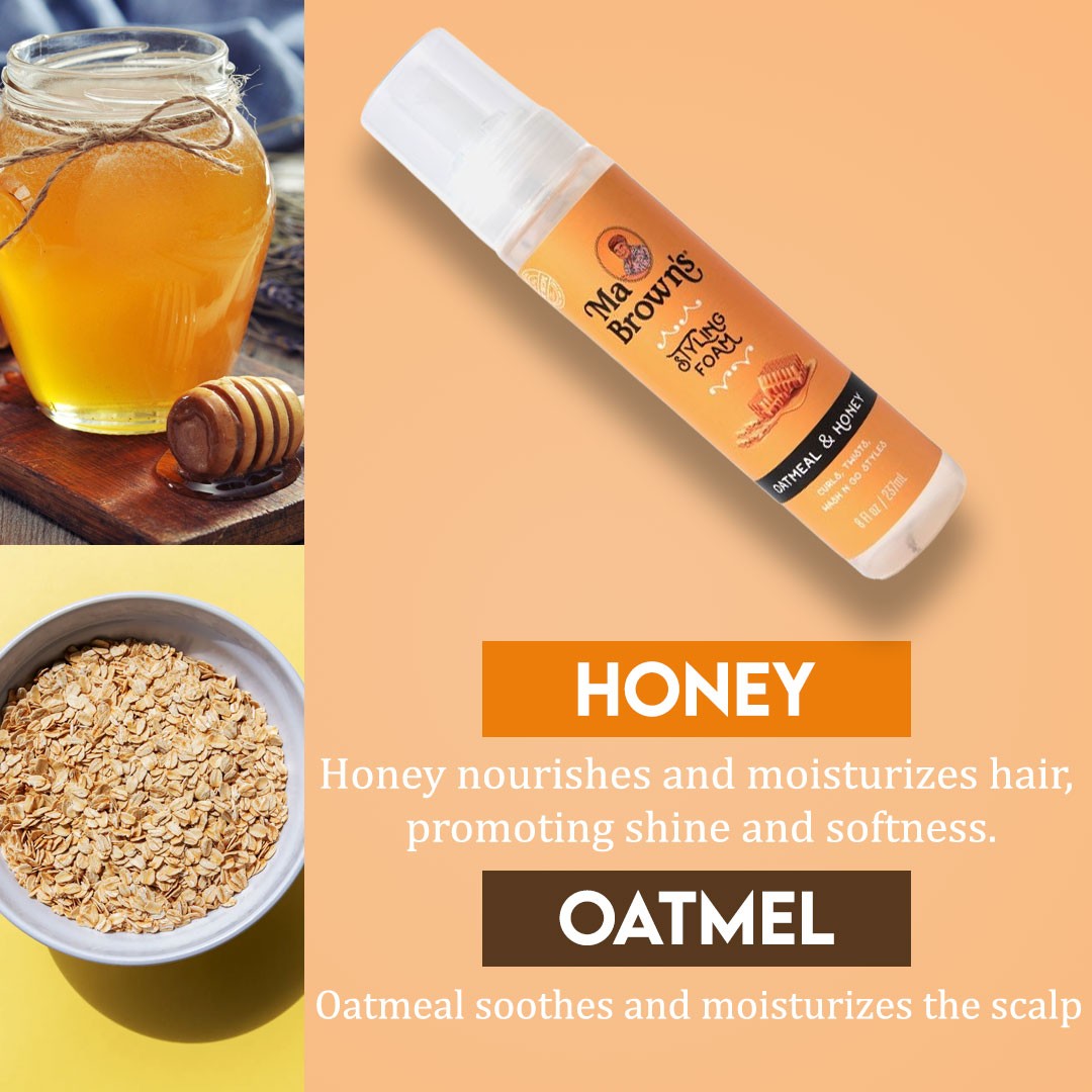 Styling Foam With Oatmeal And Honey