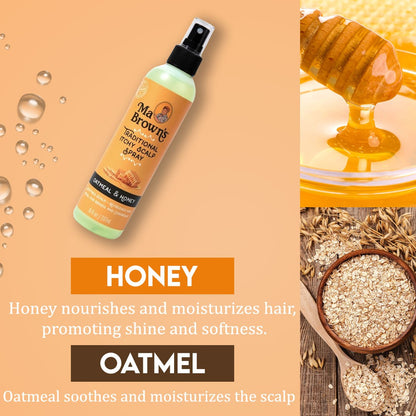 Traditional Itchy Scalp Spray With Oatmeal And Honey