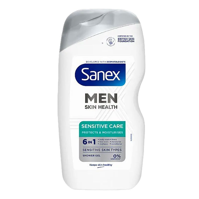 Sanex Men Skin Health Sensitive Care 6 In 1 Shower Gel
