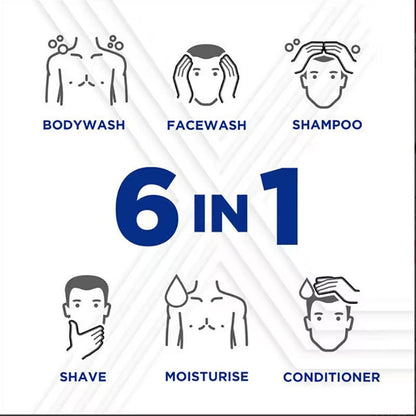 Sanex Men Skin Health Sensitive Care 6 In 1 Shower Gel