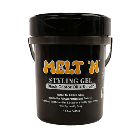 EBIN New York Melt N Black Castor Oil Keratin Styling Gel