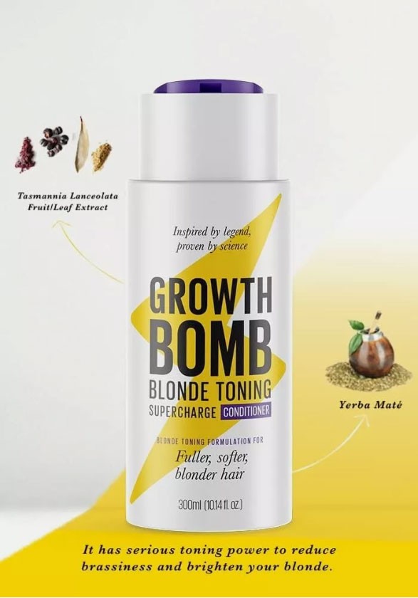Growth Bomb Blonde Toning Supercharge Conditioner