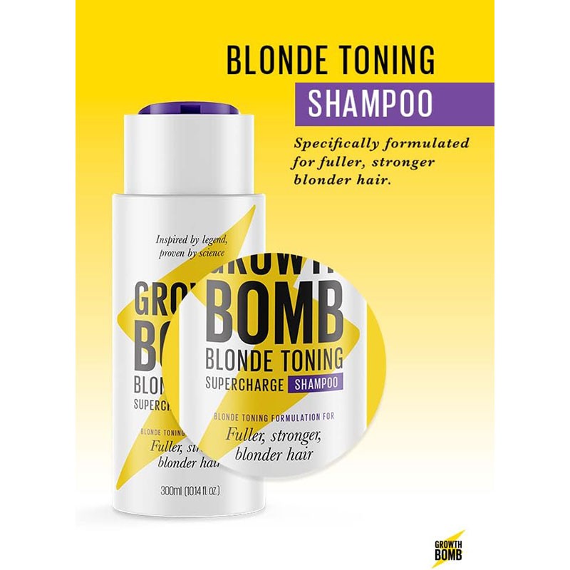 Growth Bomb Blonde Toning Supercharge Shampoo