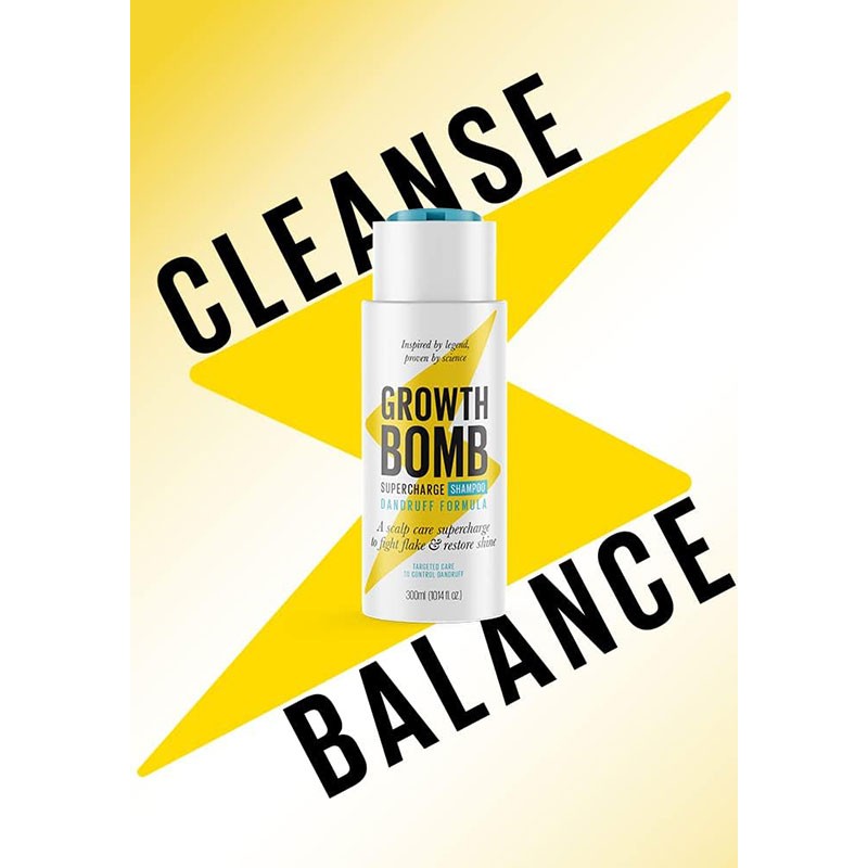 Growth Bomb Dandruff Formula Supercharge Shampoo