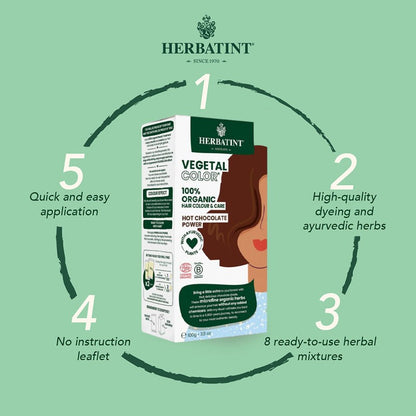 Herbatint Vegetal Organic Hair Color Hot Chocolate Power