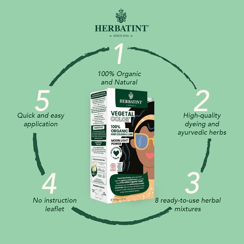 Herbatint Vegetal Organic Hair Color Moon Light Power