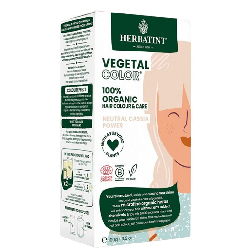Herbatint Vegetal Organic Hair Color Neutral Cassia Power
