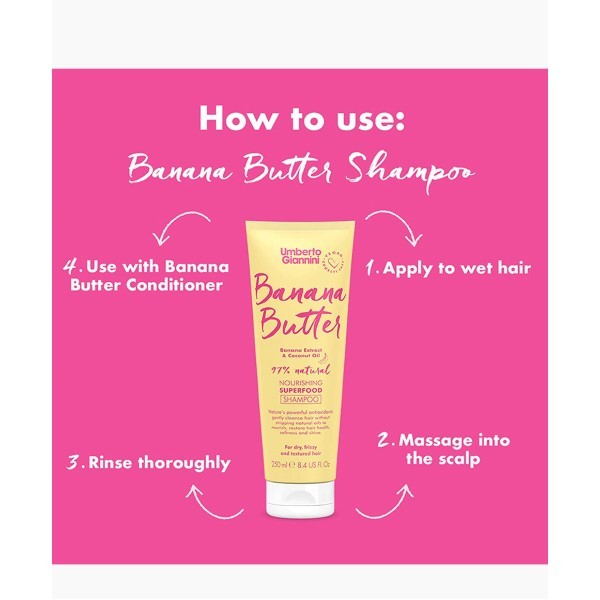 Banana Butter Coconut Oil Nourishing Superfood Shampoo