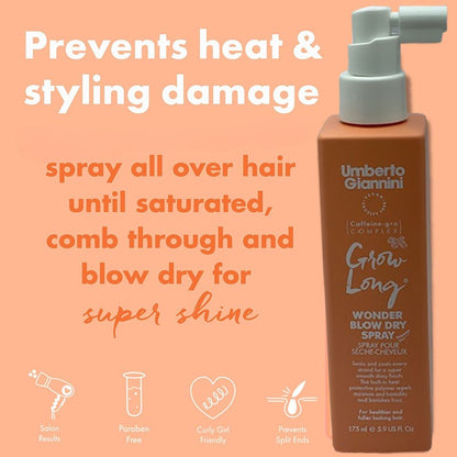 Umberto Giannini Grow Long Wonder Blow Dry Hair Spray