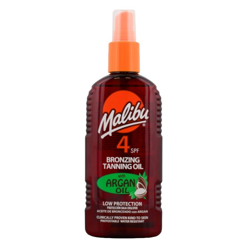Malibu Bronzing Tanning Oil With Argan Oil SPF4