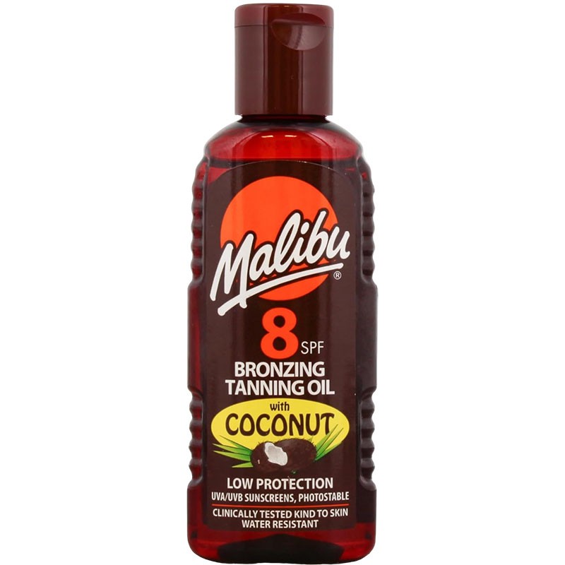 Malibu Bronzing Tanning Oil With Coconut SPF8