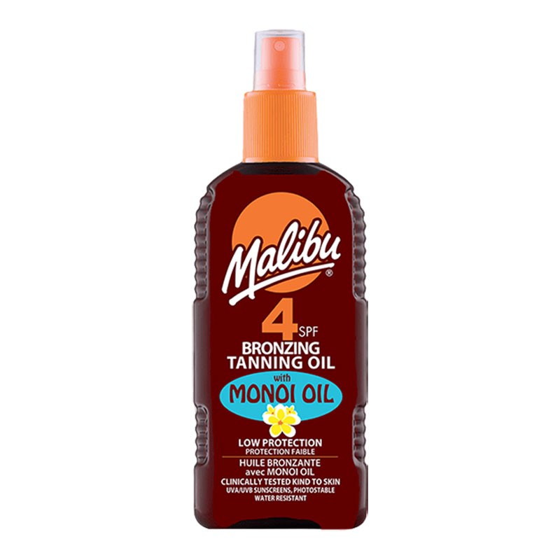 Malibu Bronzing Tanning Oil With Monoi Oil SPF4