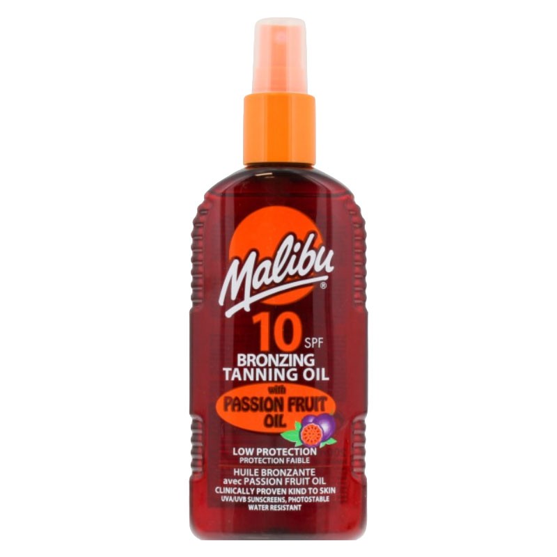 Malibu Bronzing Tanning Oil With Passion Fruit Oil SPF10