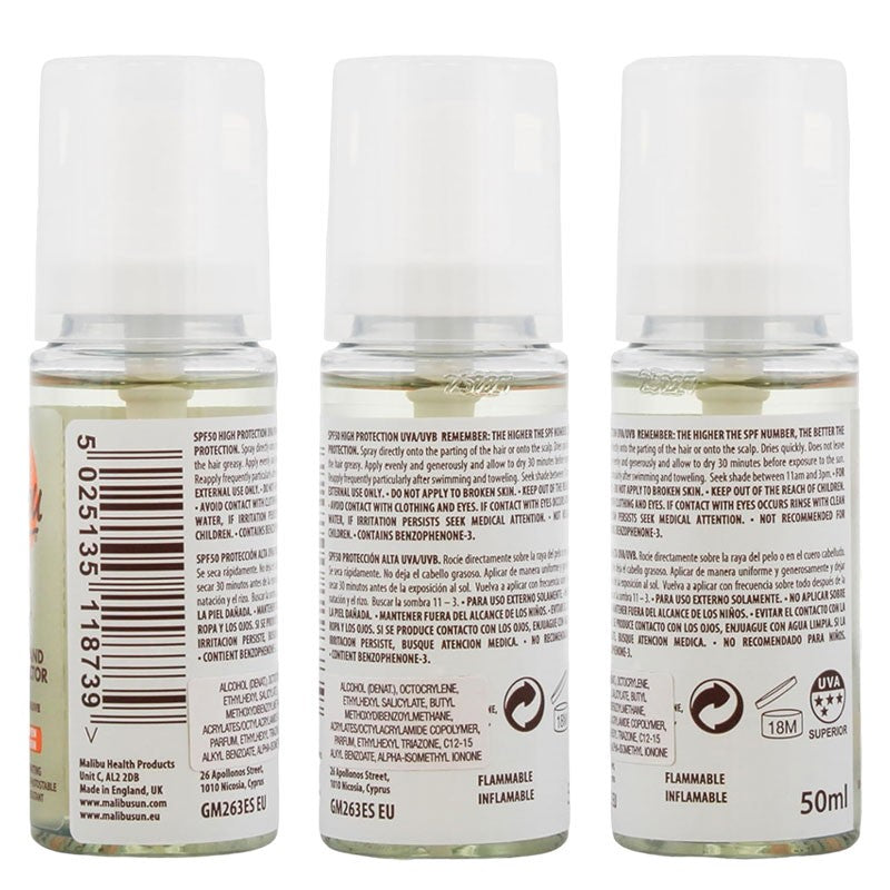 Malibu Clear Hair And Scalp Protector SPF50