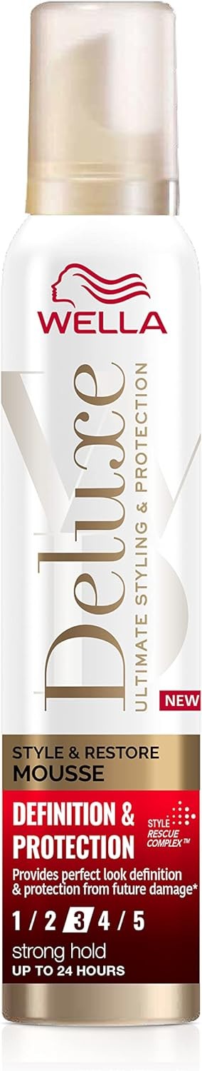 Wella Deluxe Style And Restore Strong Hold Mousse