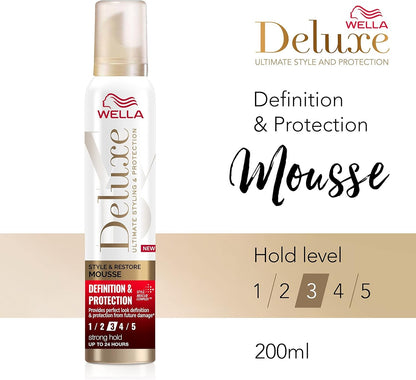 Wella Deluxe Style And Restore Strong Hold Mousse