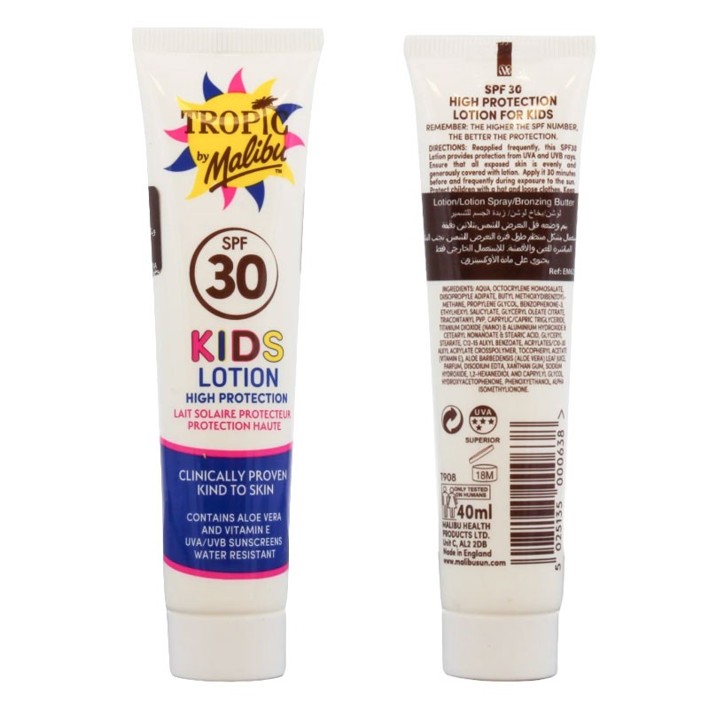 Malibu Tropic Kids High Protection Lotion SPF30