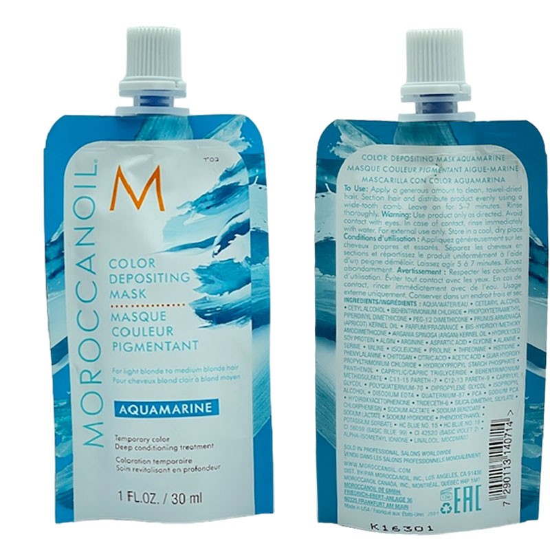 Morrocanoil Aquamarine Color Depositing Mask