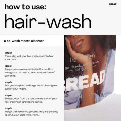 Bread Milky Hair Wash Cleanser