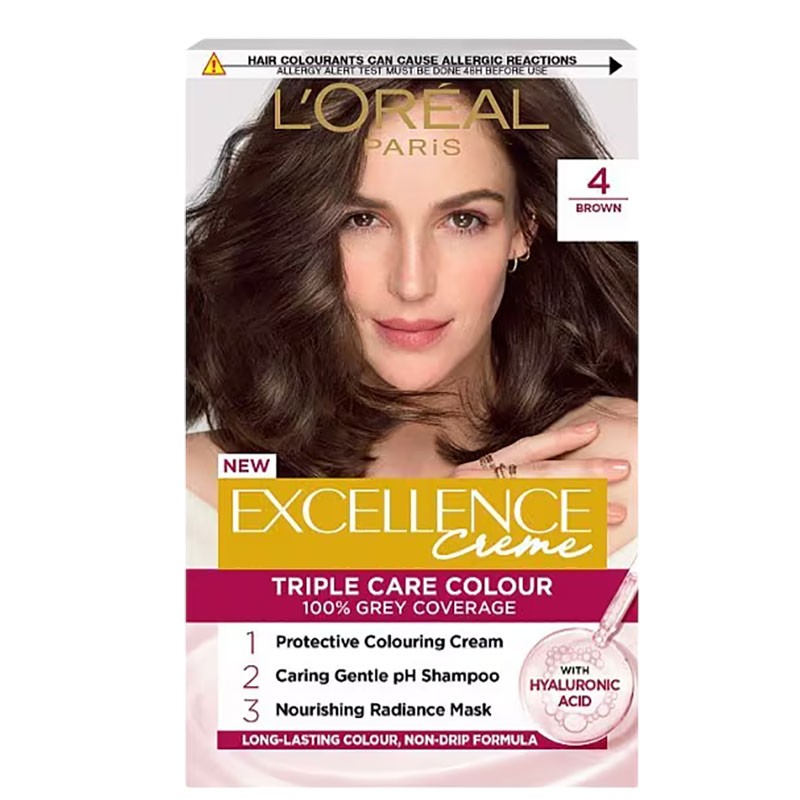 Loreal Excellence Creme Advanced Triple Care Creme Colour 4