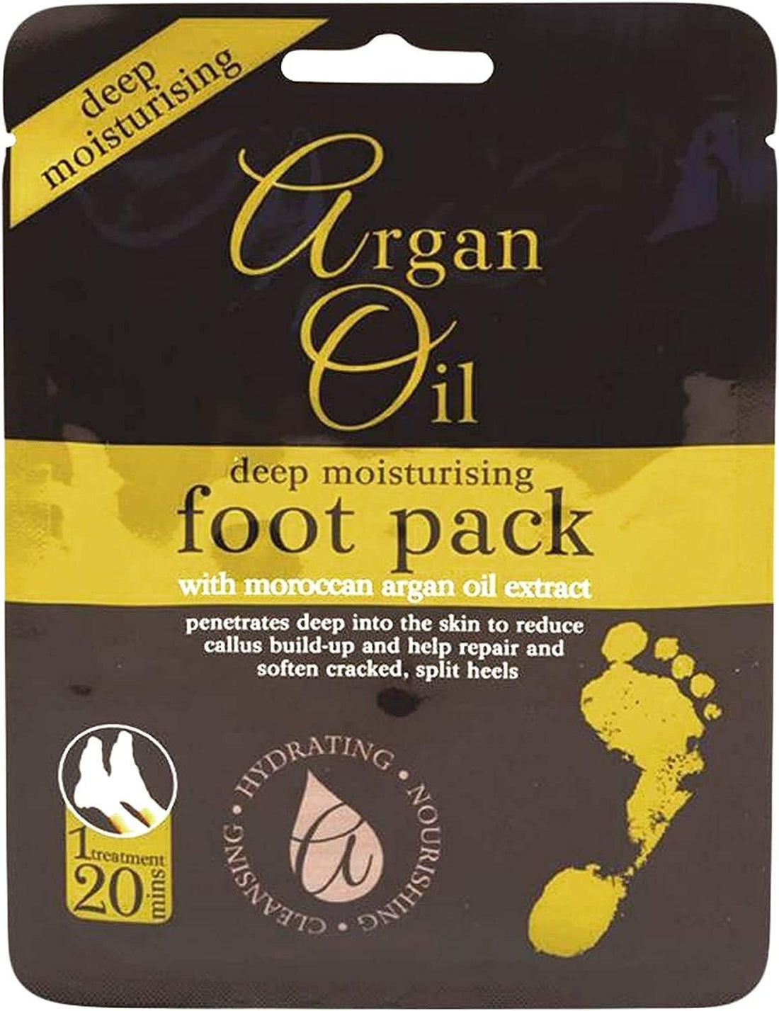 XBC Xpel Body Care Argan Oil Deep Moisturising Foot Pack