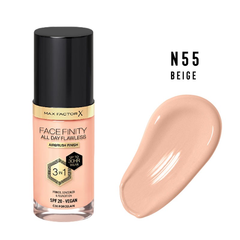 Facefinity All Day Flawless 3 In 1 Vegan Foundation