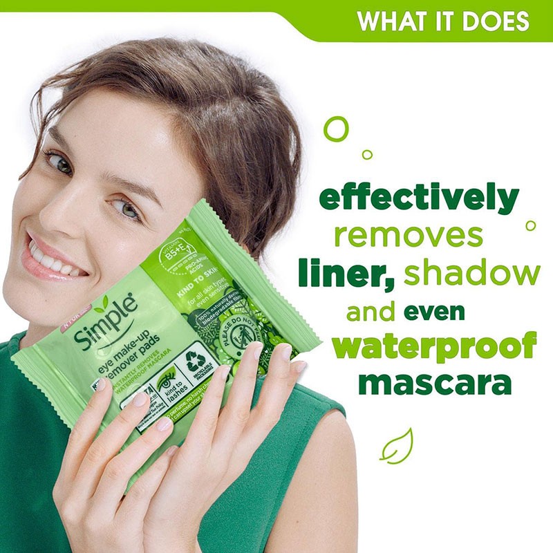 Simple Kind To Eyes Eye Make Up Remover Pads
