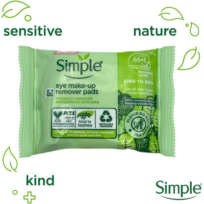 Simple Kind To Eyes Eye Make Up Remover Pads