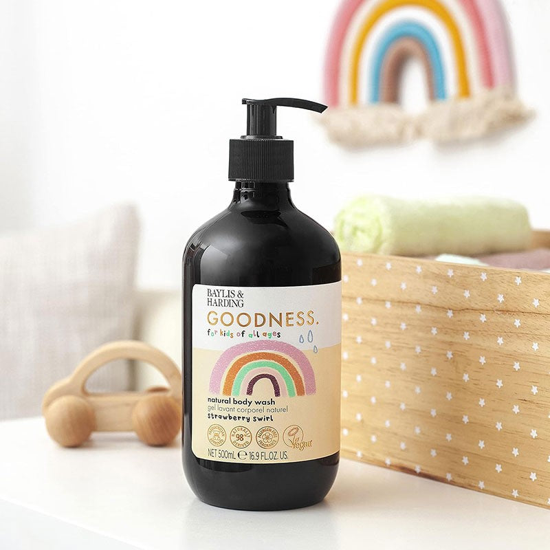 Goodness Kids Strawberry Swirl Natural Body Wash