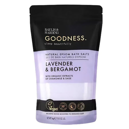 Goodness Lavender &amp; Bergamot Natural Epsom Bath Salts