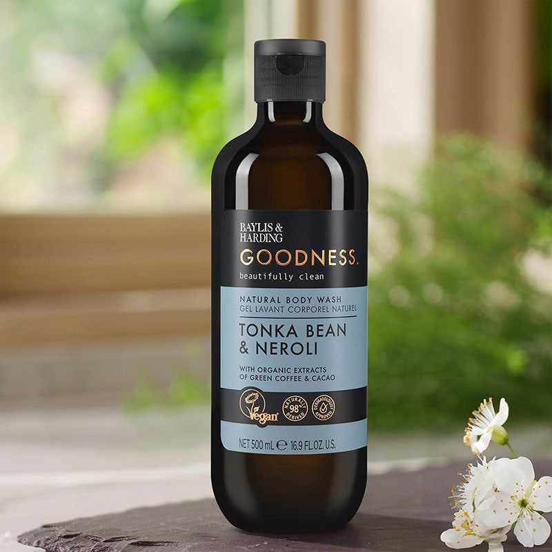 Goodness Tonka Bean &amp; Neroli Natural Body Wash