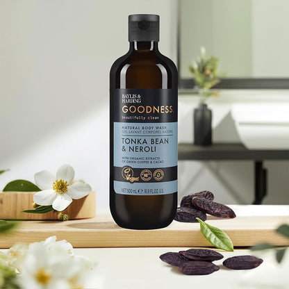 Goodness Tonka Bean &amp; Neroli Natural Body Wash