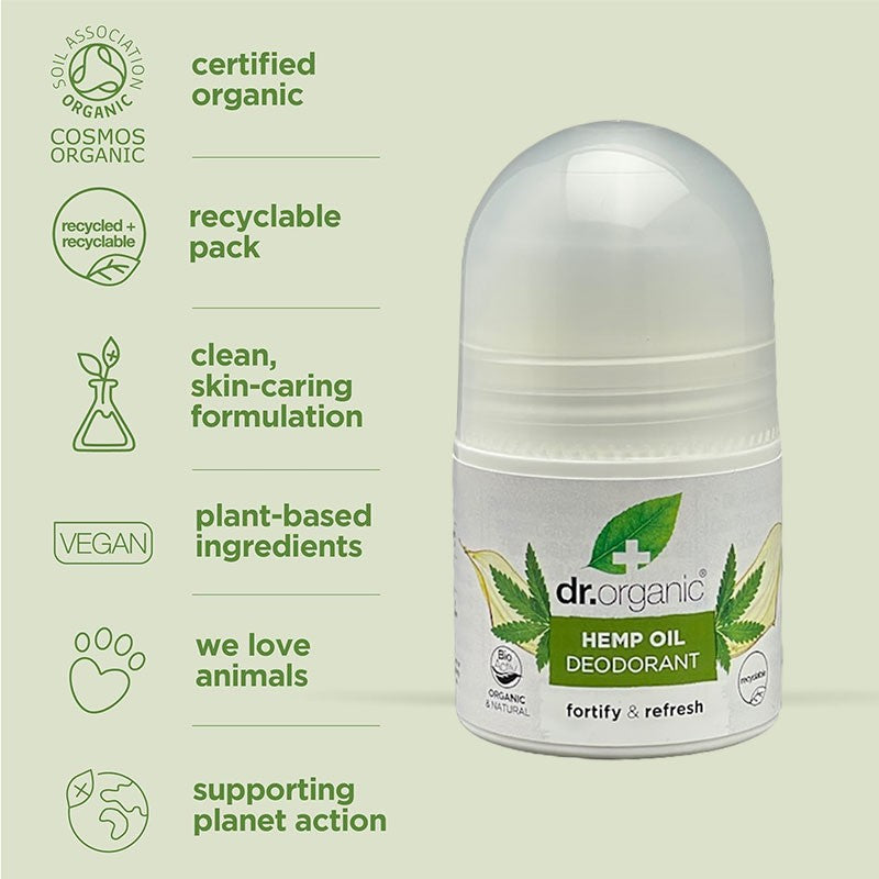 Bioactive Skincare Hemp Oil Deodorant Roll On