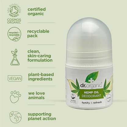 Bioactive Skincare Hemp Oil Deodorant Roll On
