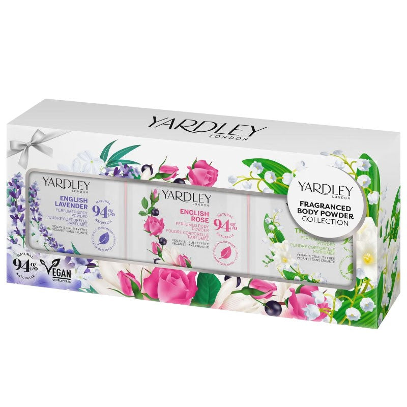 Floral Fragrance Mini Body Powder Collection Gift Set