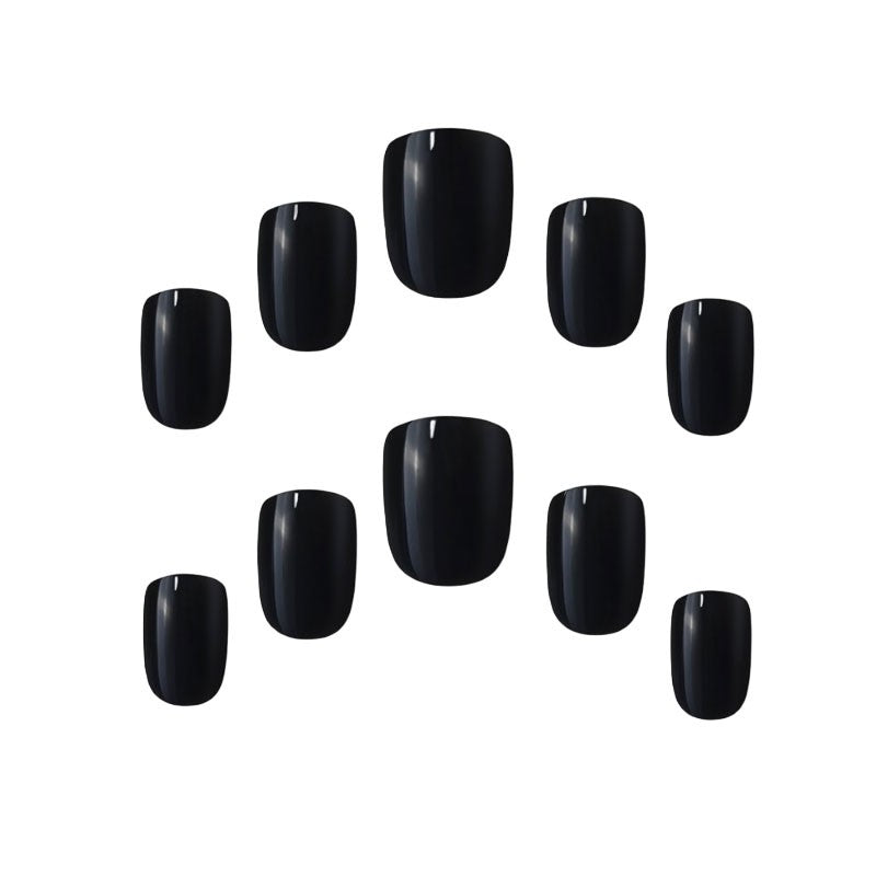 Elegant Touch Black Nail With Glue