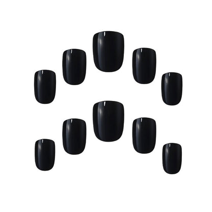Elegant Touch Black Nail With Glue