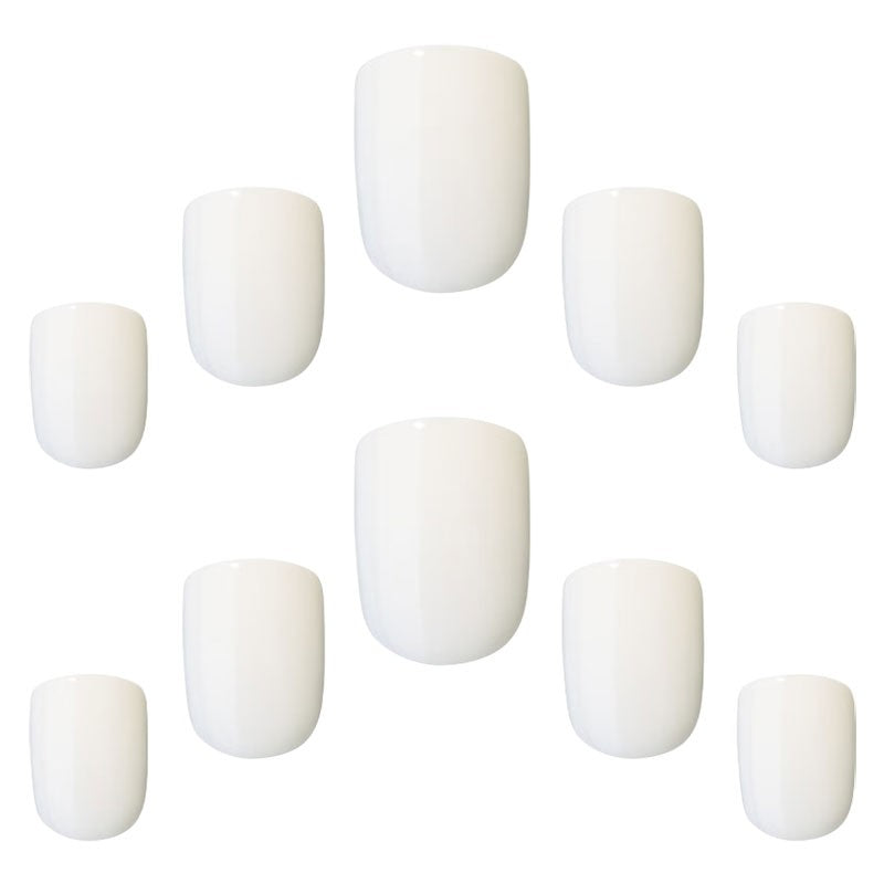 Elegant Touch Cloud White Nail With Glue