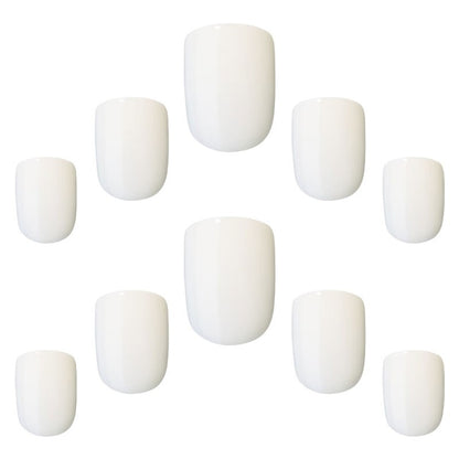 Elegant Touch Cloud White Nail With Glue