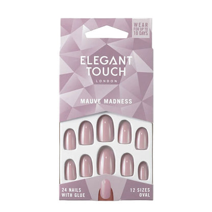 Elegant Touch Mauve Madness Nail With Glue