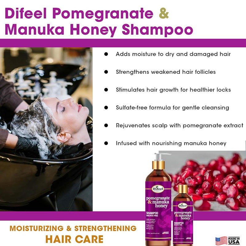 Difeel Pomegranate &amp; Manuka Honey Shampoo